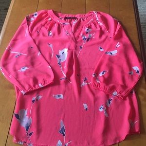 Coral blouse
